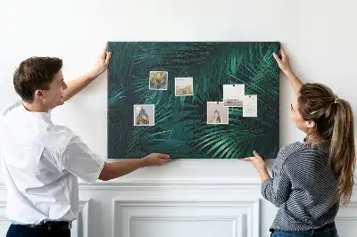 Tableau en liège décoratif motif végétation exotique jungle safari