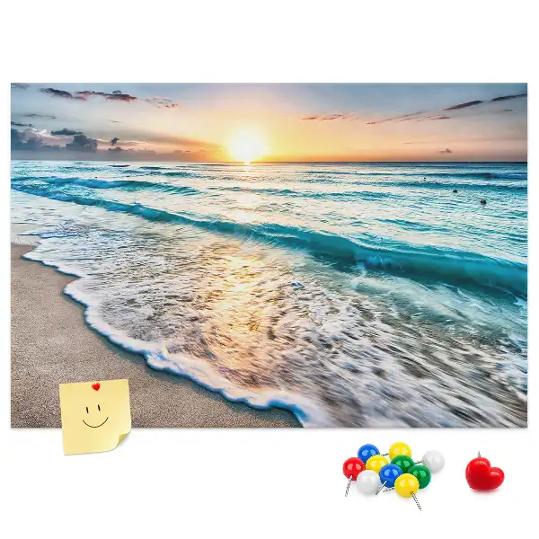 Tableau de liège Bord de mer vagues