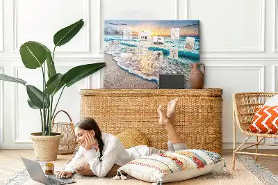 Tableau de liège Bord de mer vagues