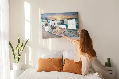 Tableau de liège Bord de mer vagues