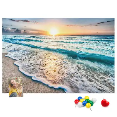 Tableau de liège Bord de mer vagues