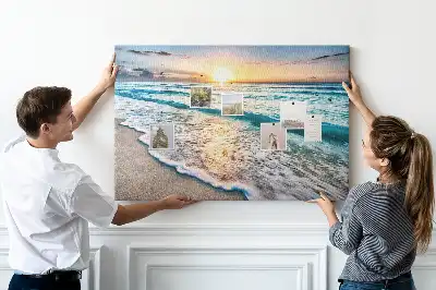 Tableau de liège Bord de mer vagues