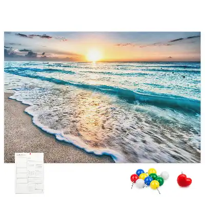 Tableau de liège Bord de mer vagues