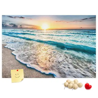 Tableau de liège Bord de mer vagues