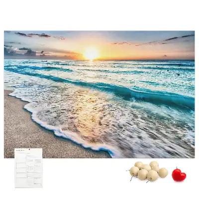 Tableau de liège Bord de mer vagues