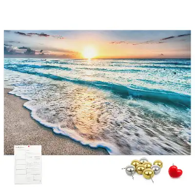 Tableau de liège Bord de mer vagues