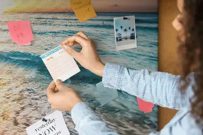 Tableau de liège Bord de mer vagues