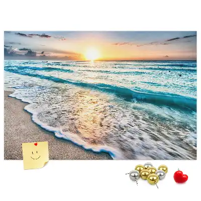 Tableau de liège Bord de mer vagues