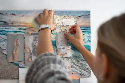 Tableau de liège Bord de mer vagues