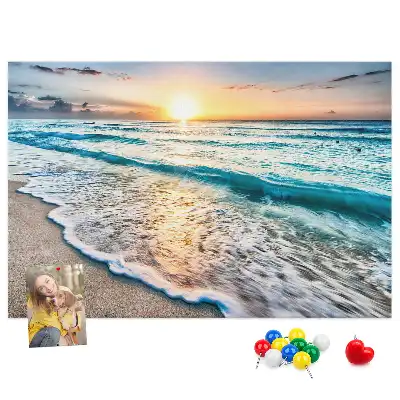 Tableau de liège Bord de mer vagues