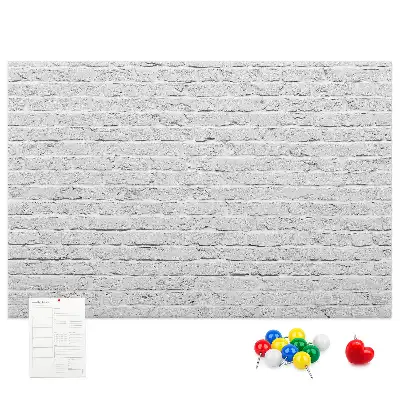 Tableau en liège déco Mur de briques