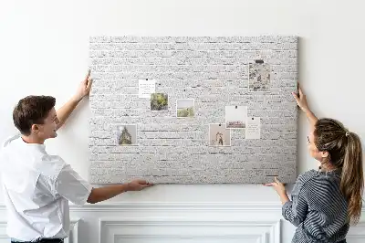 Tableau en liège déco Mur de briques