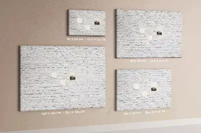 Tableau en liège déco Mur de briques