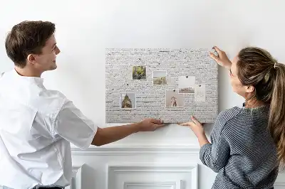 Tableau en liège déco Mur de briques