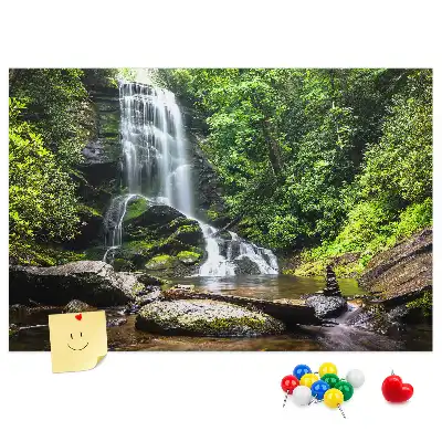 Tableau de liège Cascade forêt