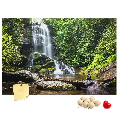 Tableau de liège Cascade forêt