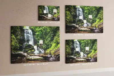 Tableau de liège Cascade forêt