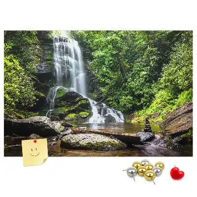 Tableau de liège Cascade forêt