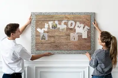 Tableau d’affichage en liège Panneau de bienvenue
