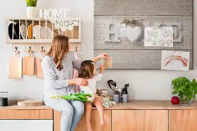 Tableau d’affichage en liège Inscription "home" pour le mur