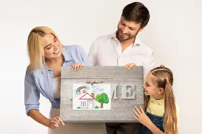 Tableau d’affichage en liège Inscription "home" pour le mur