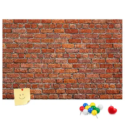 Tableau en liège déco Vieux mur de briques