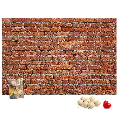 Tableau en liège décoratif motif vieux mur de briques