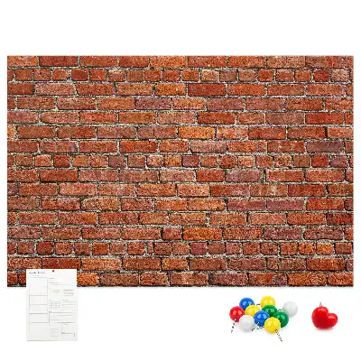 Tableau en liège décoratif motif vieux mur de briques