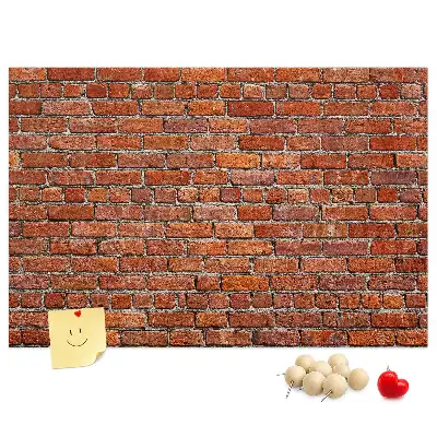 Tableau en liège décoratif motif vieux mur de briques