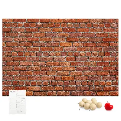 Tableau en liège décoratif motif vieux mur de briques