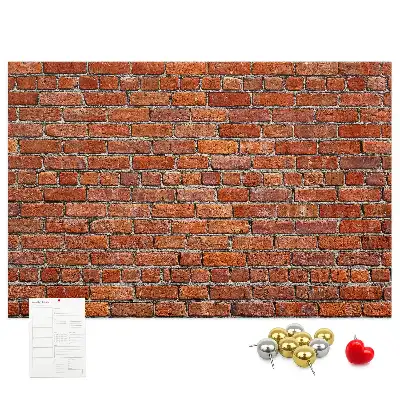 Tableau en liège décoratif motif vieux mur de briques