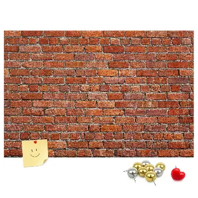 Tableau en liège décoratif motif vieux mur de briques