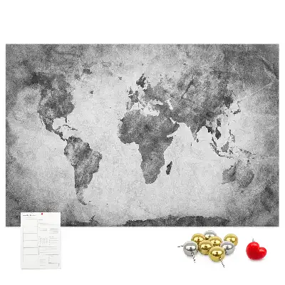 Tableau en liège décoratif Atlas des terres du monde