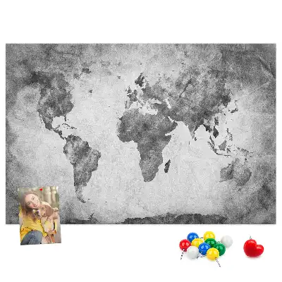 Tableau en liège décoratif Atlas des terres du monde
