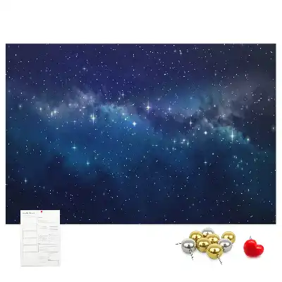 Tableau de liège motif ciel étoilé sombre