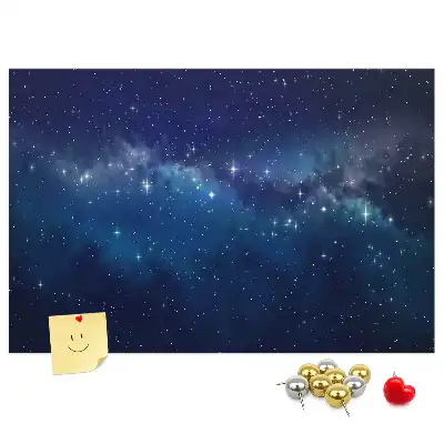 Tableau de liège motif ciel étoilé sombre