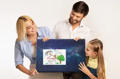Tableau de liège motif ciel étoilé sombre