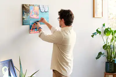 Tableau d’affichage en liège Chapeau et tongs