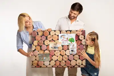 Tableau d’affichage en liège Collection de bouchons de bouteilles