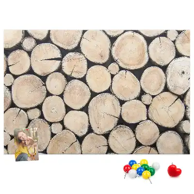 Tableau d’affichage en liège Arbres abattus souches