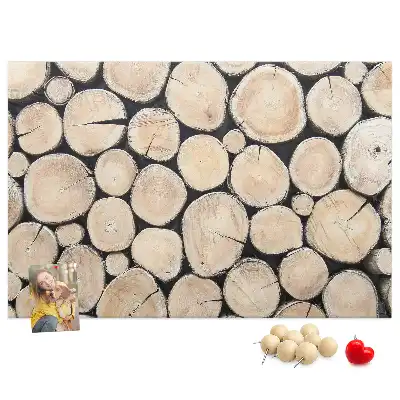 Tableau d’affichage en liège Arbres abattus souches
