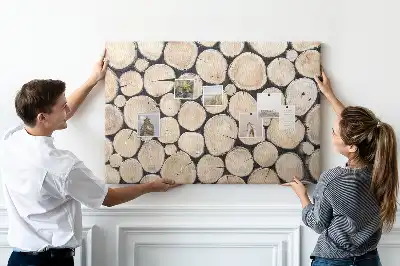 Tableau d’affichage en liège Arbres abattus souches