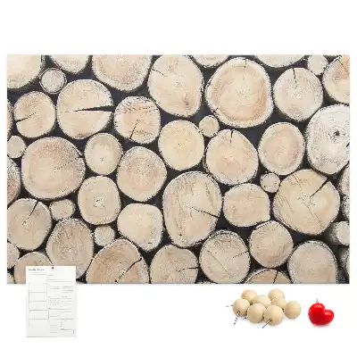 Tableau d’affichage en liège Arbres abattus souches
