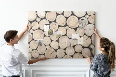 Tableau d’affichage en liège Arbres abattus souches