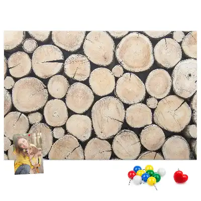 Tableau d’affichage en liège Arbres abattus souches