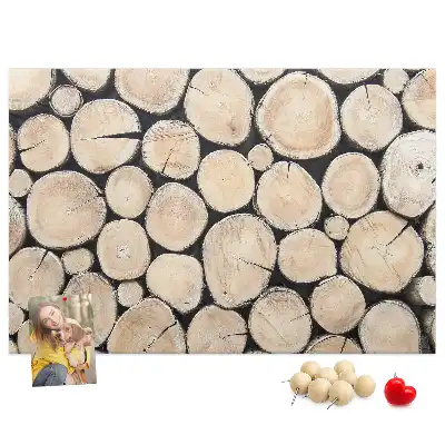 Tableau d’affichage en liège Arbres abattus souches