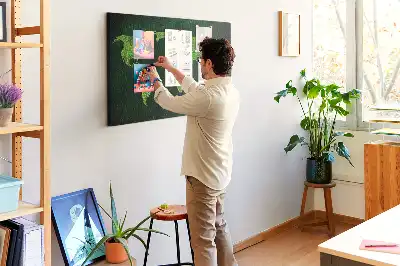 Tableau en liège décoratif carte du monde