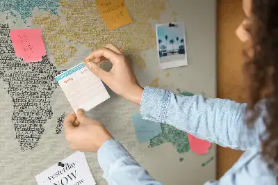 Carte du monde murale en liège