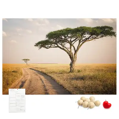 Tableau de liège Paysage d'Afrique