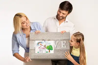 Tableau de liège décoratif Slogan amour pour intérieur